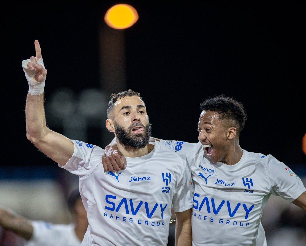 هاتريك كريم بنزيما اليوم مع الهلال